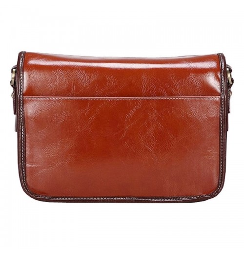 Leather Camera Messenger Bag