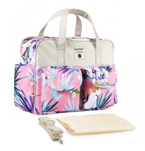 Floral Diaper Bag Tote